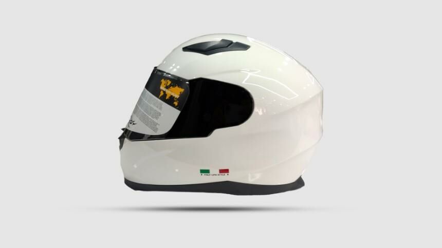 Sway Xbyc 816 Full Face Aynalı Vizör Kapalı Motosiklet Kaskı XL Beden Beyaz