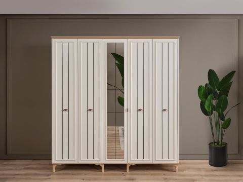 Bella Bedroom Set With 5-Door Wardrobe 200 cm