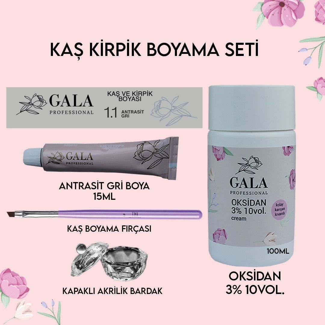 GALA KAŞ KİRPİK BOYAMA SETİ NO:1.1