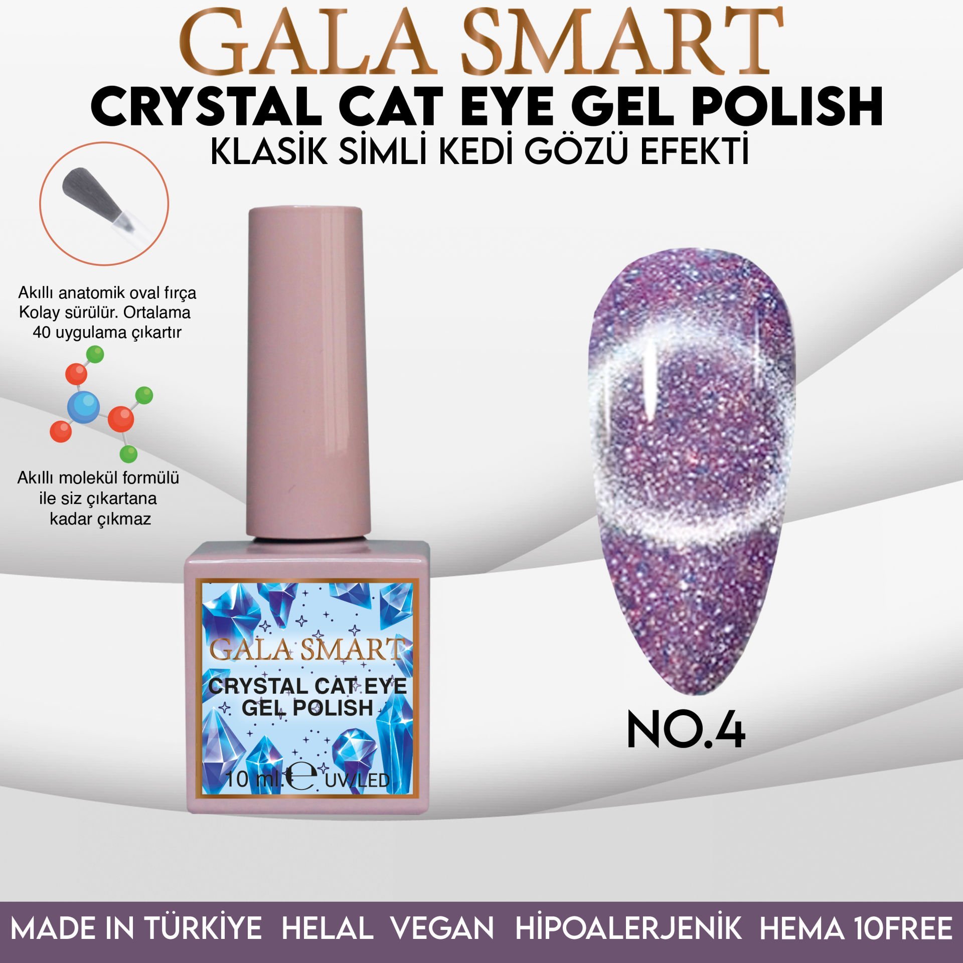 GALA SMART CRYSTAL CAT EYE KALICI OJE 10 mle CCE-4