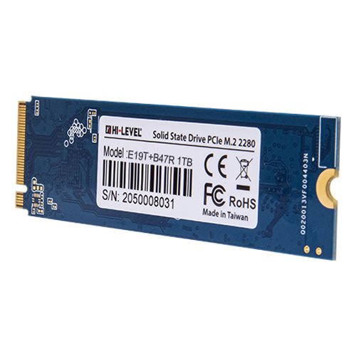 HI-LEVEL 1TB 5100/3600MB/s M2 NVMe PCI-E G4X4 SSD HLV-M2PCIeG4X4SSD2280/1T