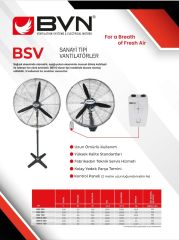 BVN Bahçıvan BSV 500 Sanayi Tipi Ayaklı Vantilatör [7000m³/h]
