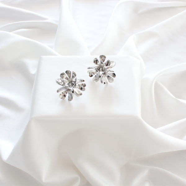 Büyük Çiçekli Premium Tiffany Stili Küpe