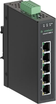 WİELAND ELEKTRİK 83.040.1001.0 IP switch 5 x RJ45 10/100 Mbit/s Fast Ethernet_Ext.Alarm(P-Fail Relay) (12-48V DC giriş)