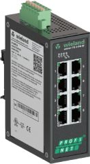 WİELAND ELEKTRİK 83.040.1510.0 Managed IP switch 8 x RJ45 10/100 Mbit/s Fast Ethernet_Profinet v2 Class B_GSDML_Uzak Yönetim Desteği