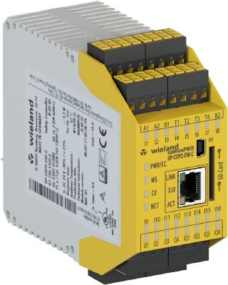 WİELAND ELEKTRİK R1.190.1320.0 SP-COP2-ENI-C16 Giriş-4 Çıkış + 4 G/Ç / Mini USB /Ethernet / Profinet-Modbus-Ethernet IP / Push-in Bağlantı