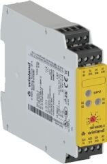 WİELAND ELEKTRİK R1.188.0640.0 SIL3-PLe-Acil Stop Güvenlik Rölesi / Oto-Manuel Başlatma / 2NO-1NO(Gecikmeli kapanan 30sn) / Manyetik Switchler / Emniyet Kapıları / Tip4-2 Işık Bariyerleri / Vidalı Bağlantı / Combi Reset