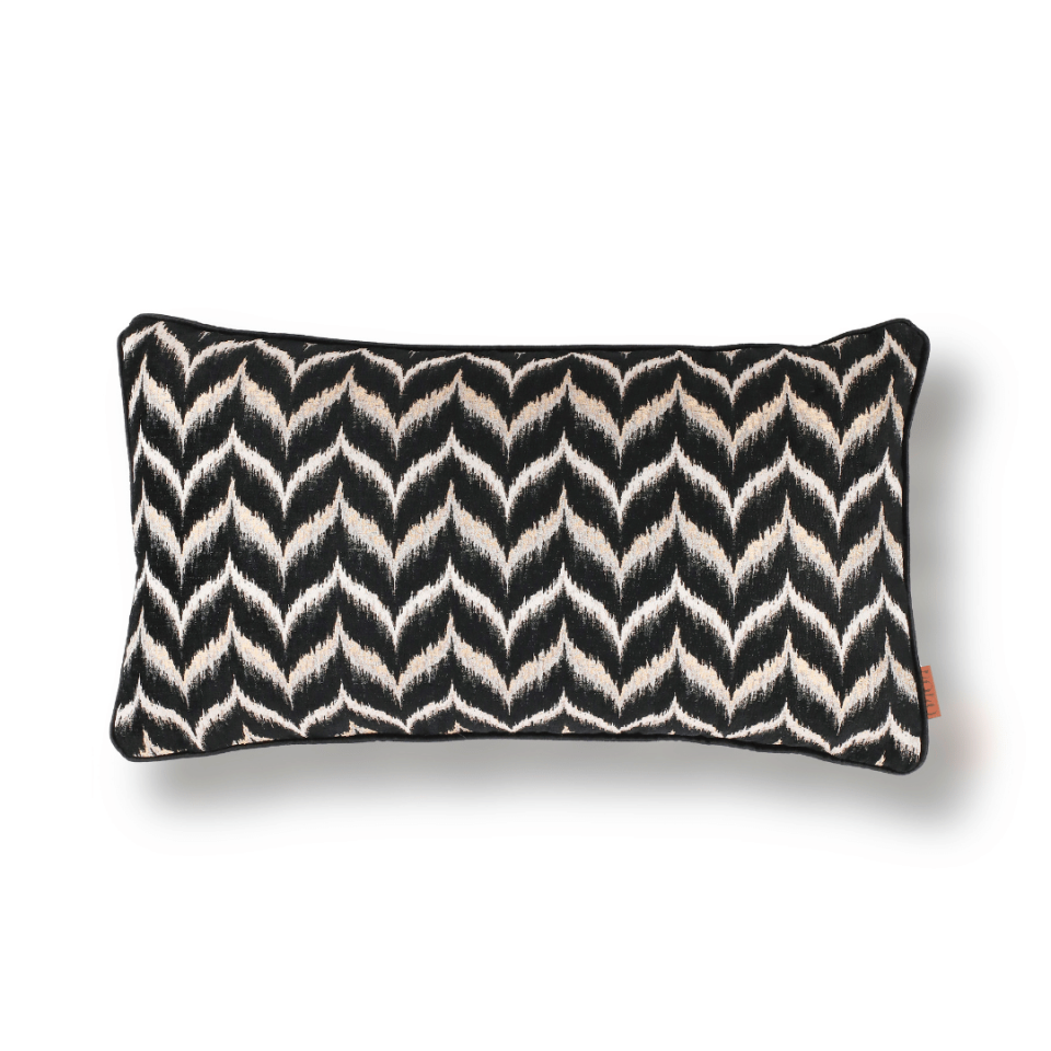 Vicente Zigzag 35*65 Siyah Viskon Kırlent