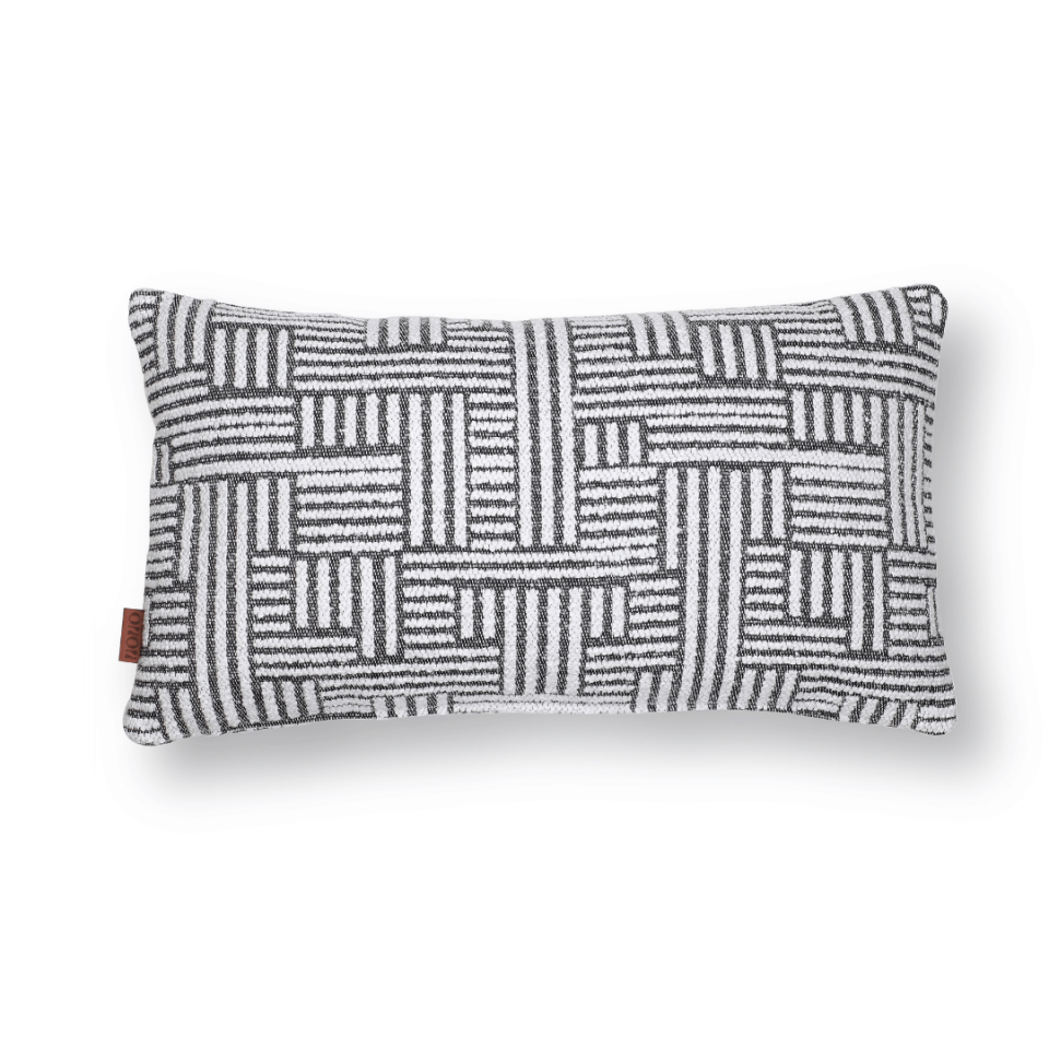Abby 35*65 Siyah & Beyaz Etro Kırlent