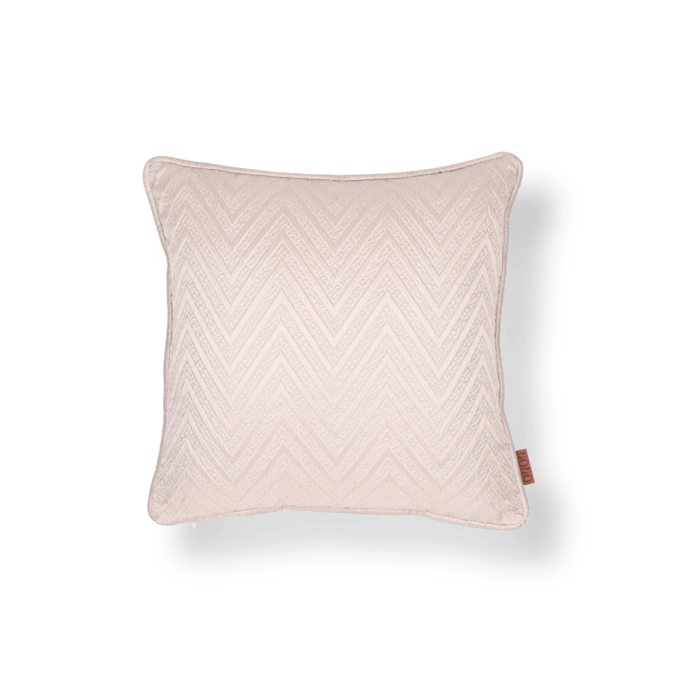 Fiona 45*45 Vizon Zigzag Saten Kırlent