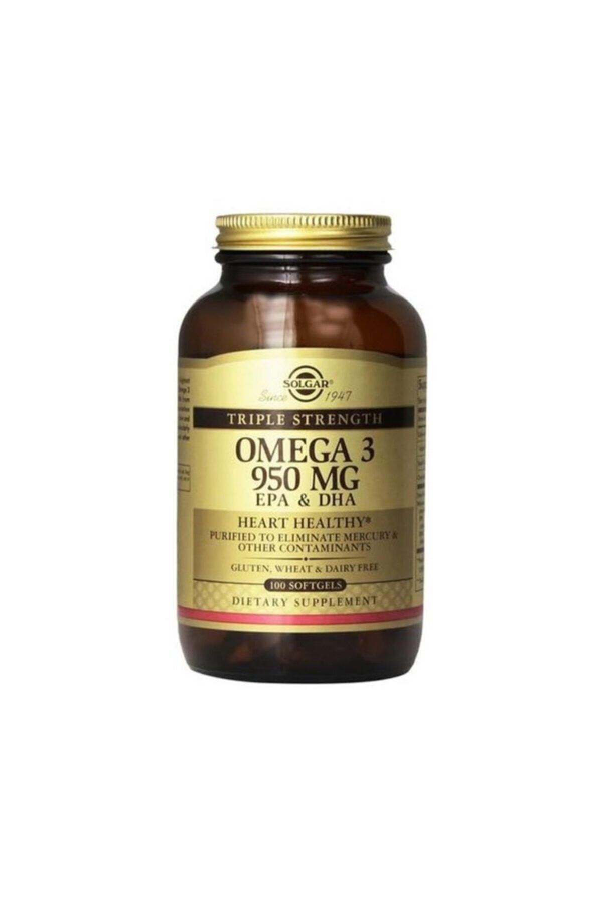 Solgar Omega-3 950 mg 100 Kapsül