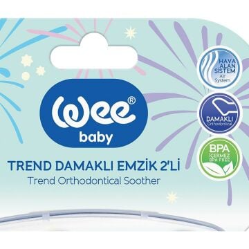 Wee Baby 155 Trend Emzik Damaklı 6-18 Ay No: 2 2 li