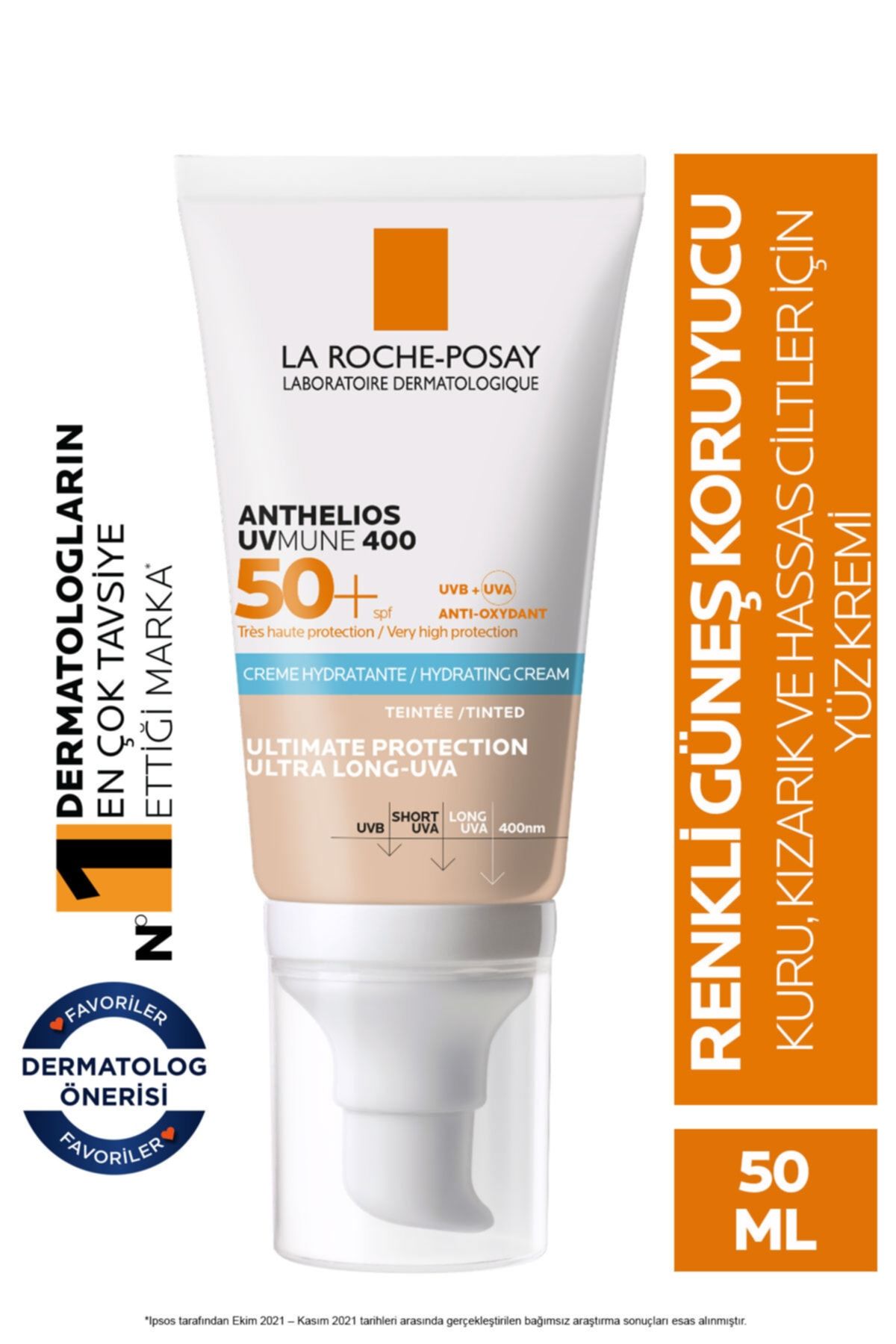 La Roche Posay Anthelios Ultra SPF50+ Cream Tinted Anti-Stinging 50 ml