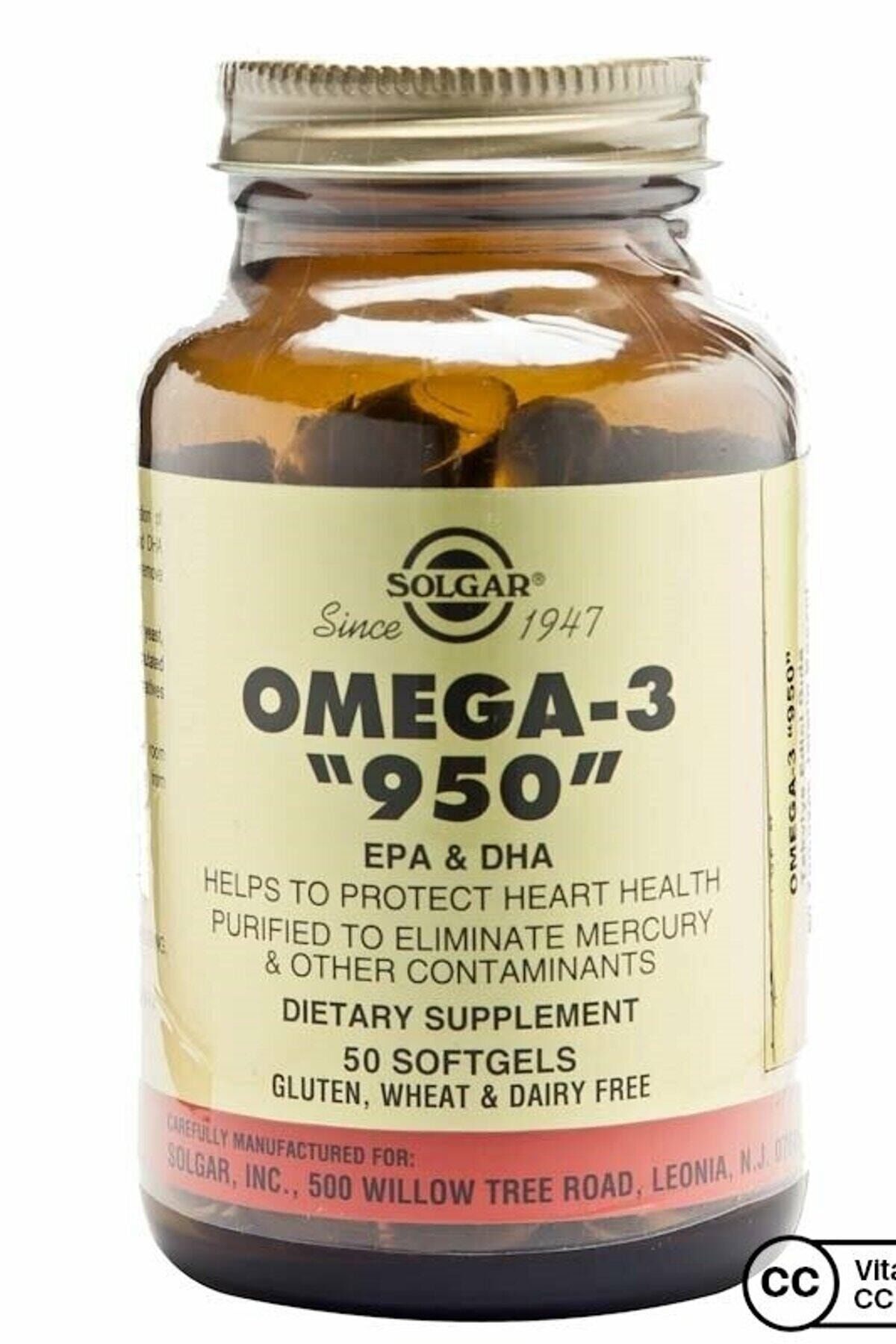 Solgar Omega-3 950 mg 50 Kapsül