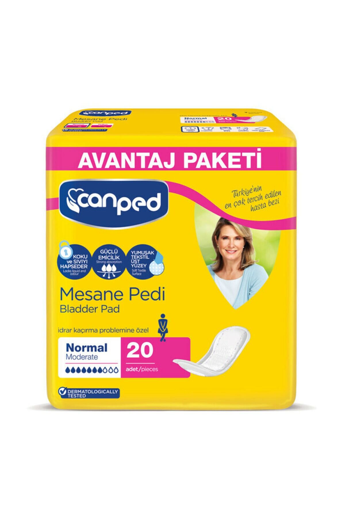 Canped Mesane Pedi Orta Boy Normal 20'li