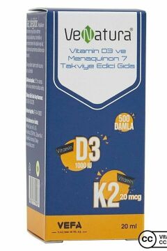 VeNatura Vitamin D3 K2 Menaquinon 7 Damla 20ml