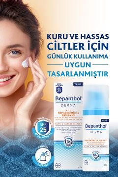 Bepanthol Derma Nemlendirici Besleyici Günlük Yüz Bakım Kremi Spf25 50 ml