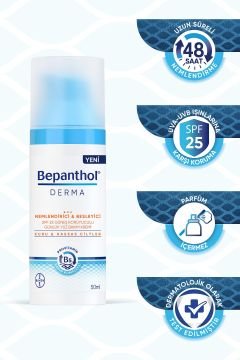 Bepanthol Derma Nemlendirici Besleyici Günlük Yüz Bakım Kremi Spf25 50 ml