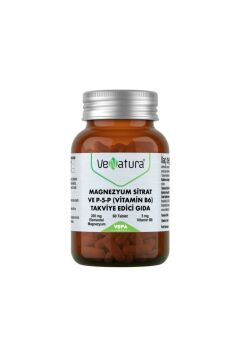Venatura Magnezyum Sitrat ve P5P Vitamin B6 60 Tablet