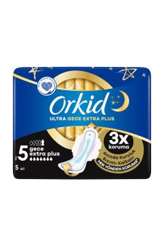 Orkid Ultra Gece Extra Plus No: 5 5'li