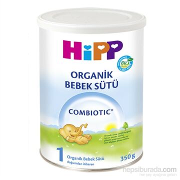 Hipp 1 Organik Combiotik Bebek Sütü 350 Gr 3 Adet