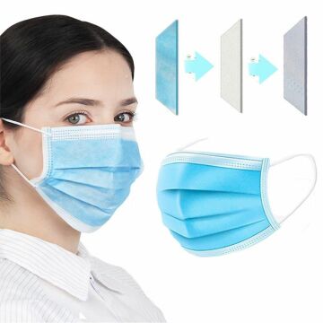 Soly Care 3 Katlı Telli Mavi Cerrahi Maske 50'li Paket