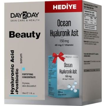 Day2day Beauty Hyaluronic Acid Serum 30 ml + Ocean Hyaluronik Asit 150 mg 30 Kapsül