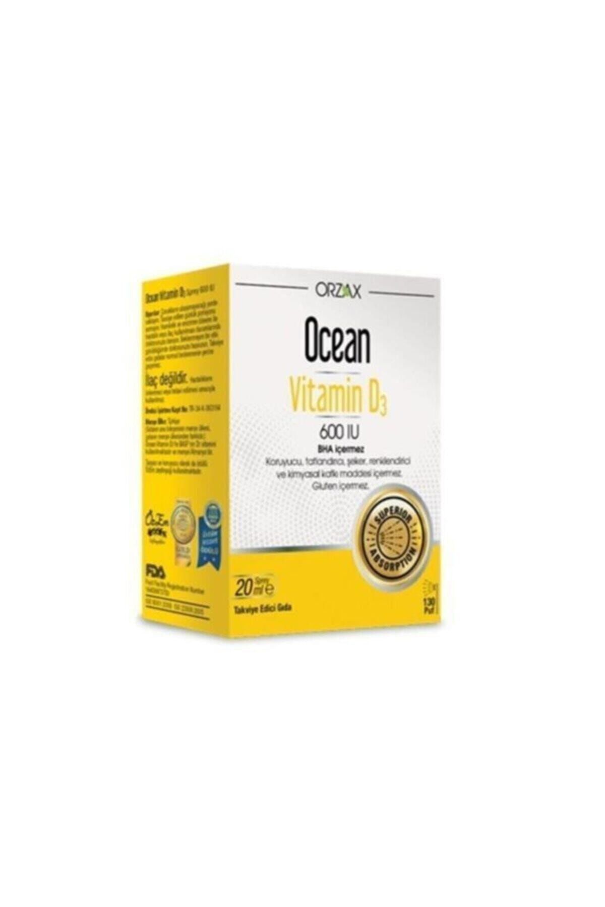 Orzax Ocean Vitamin D3 600 IU 20 ml Oral Sprey