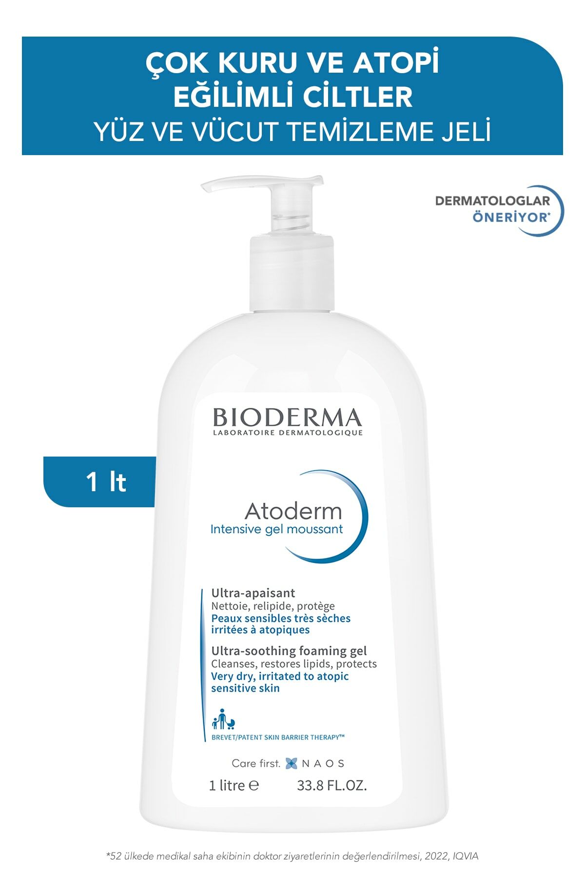 Bioderma Atoderm Intensive Foaming Gel 1000 ml