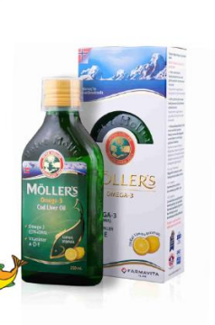 Möller's Omega-3 Balık Yağı Şurubu Doğal Limon Aromalı 250ml
