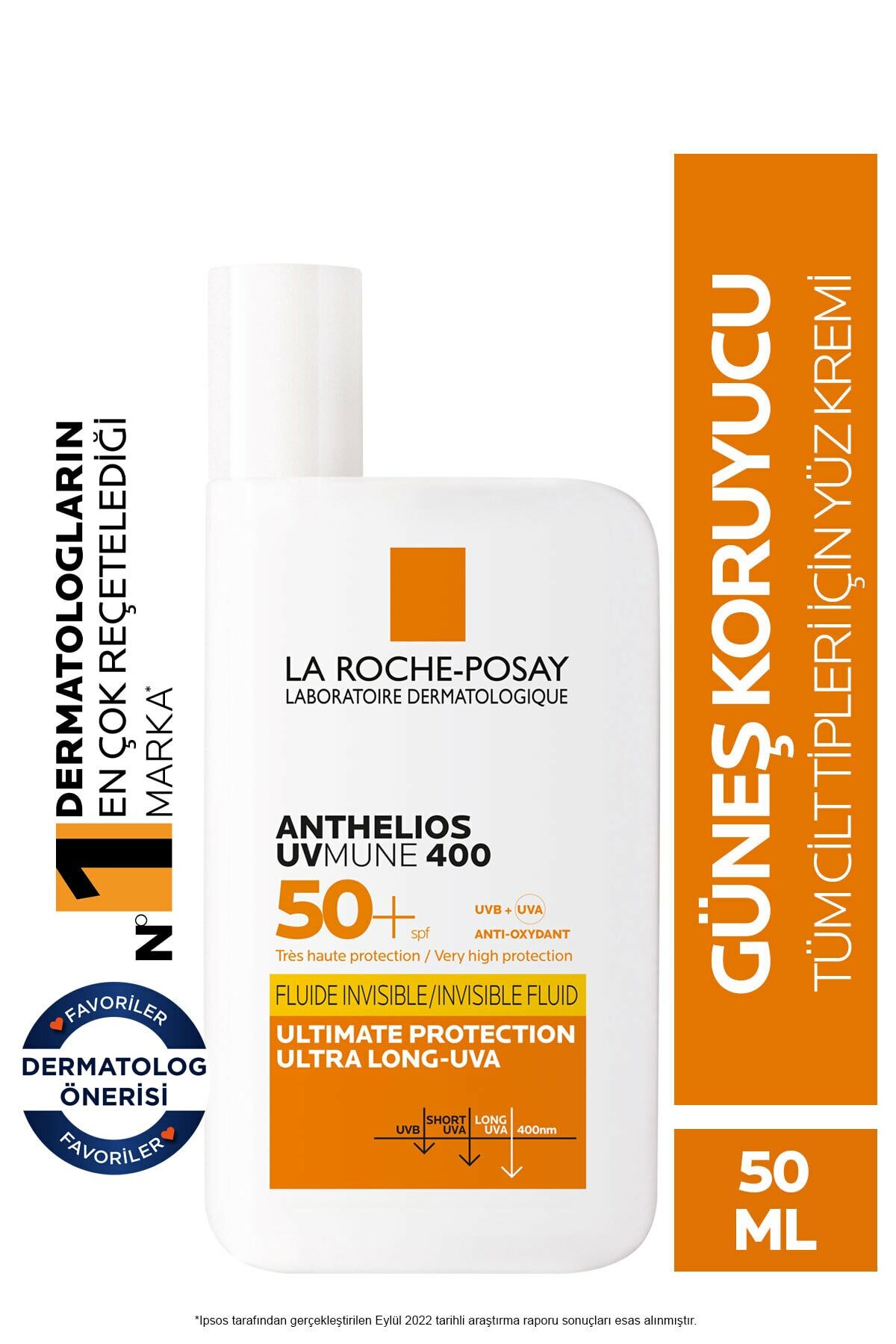 La Roche Posay Anthelios Uvmune 400 Invisible Fluid SPF50+ 50 ml