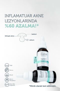 The Purest Solutions Gözenek Siyah Nokta ve Akne Giderici Bakım Serumu 30 ml (Niacinamide 5% + Zinc PCA 1%)