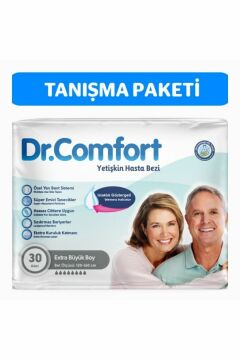 Dr. Comfort Emici Bağlama Tekstil Hasta Bezi xLarge 30'lu
