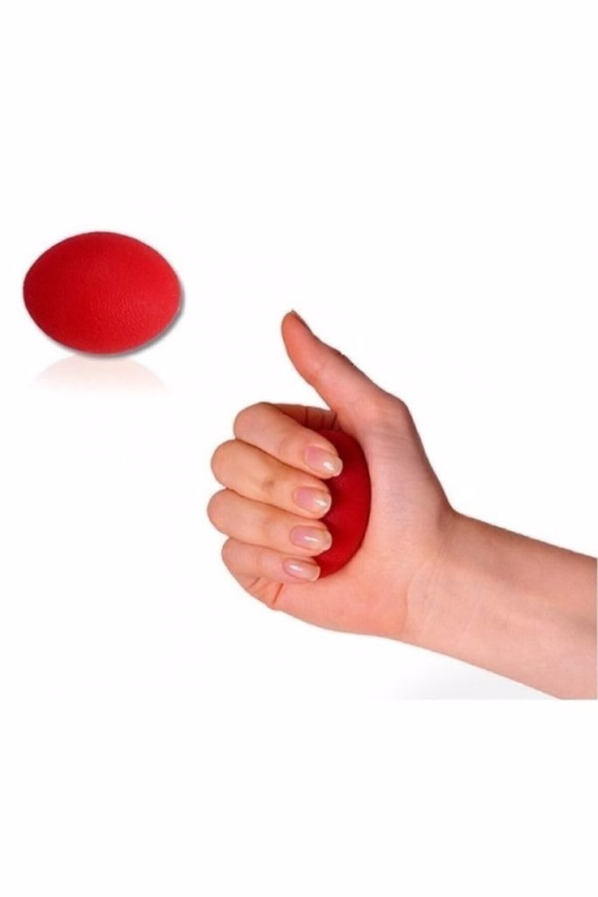 Wicromed Silikon Oval Stres Topu Kırmızı