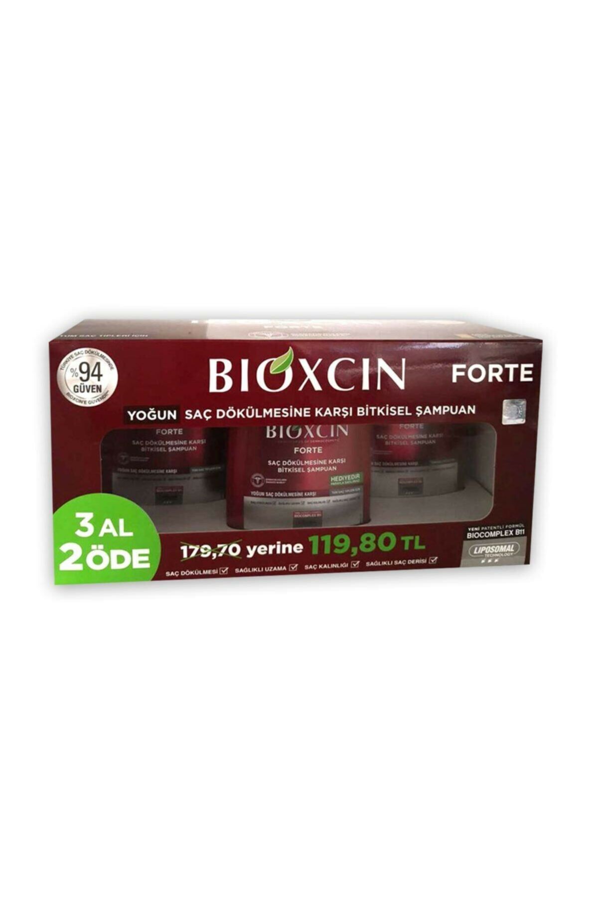 Bioxcin Forte Yoğun Saç Dökülmesine Karşı Bitkisel Şampuan 300 ml - 3 Al 2 Öde