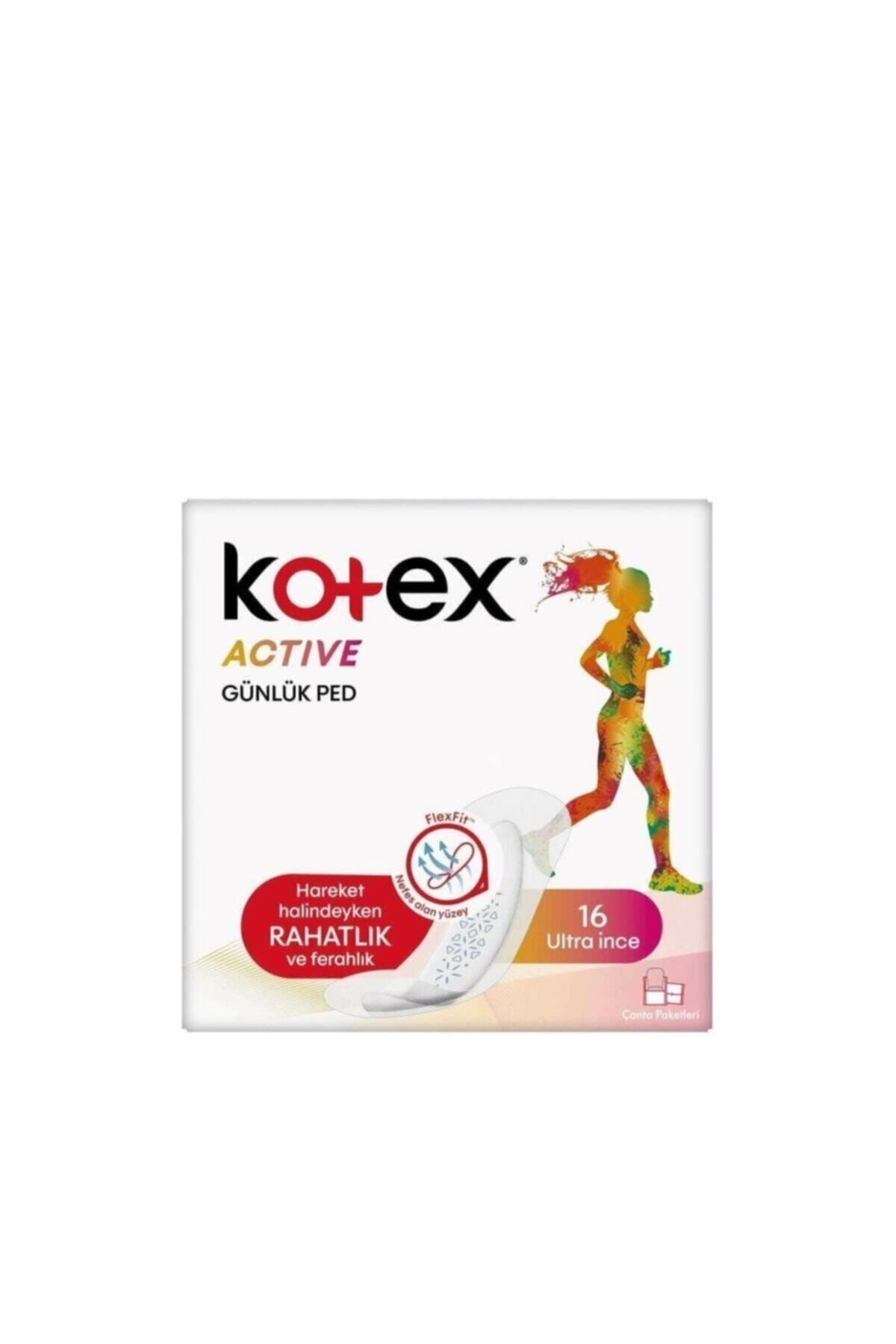 Kotex Active Günlük Ped 16'lı