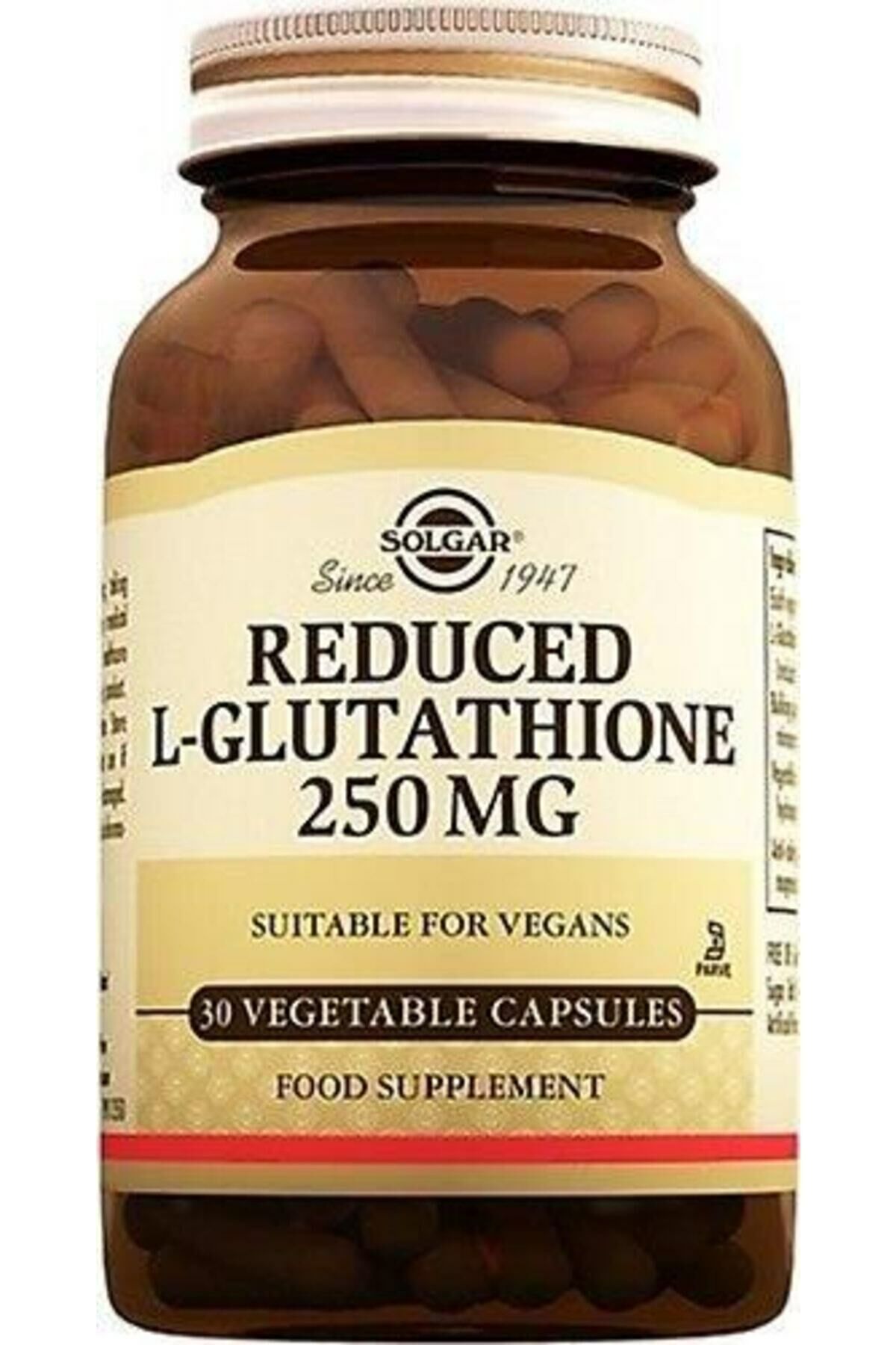 Solgar Reduced L-Glutathione 250 mg 30 Kapsül