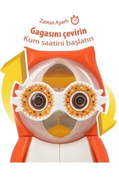 Flipper Diş Fırçası Kabı Turuncu Baykuş