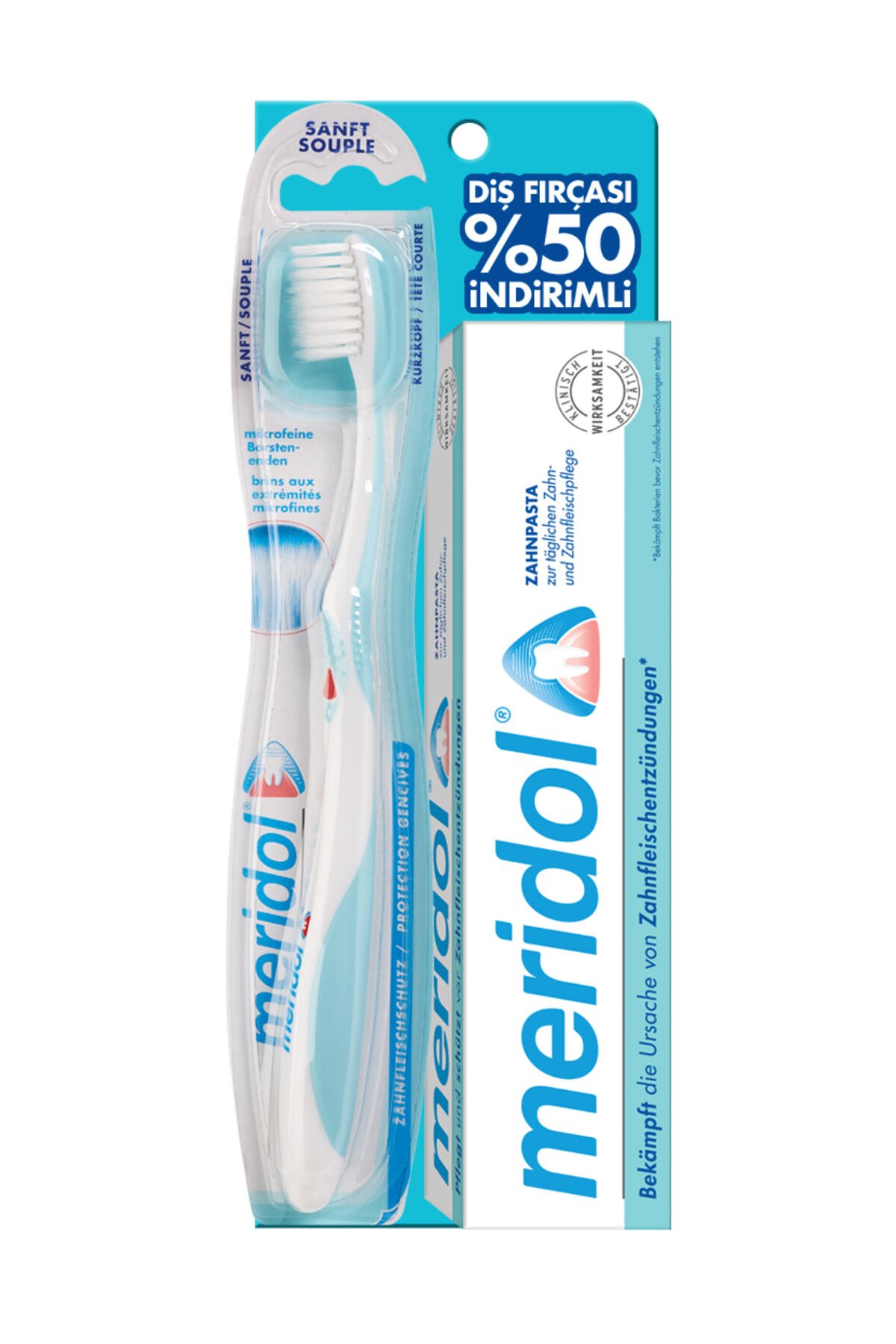 Meridol Diş Macunu Gum Health 75 ml + Diş Fırçası Soft