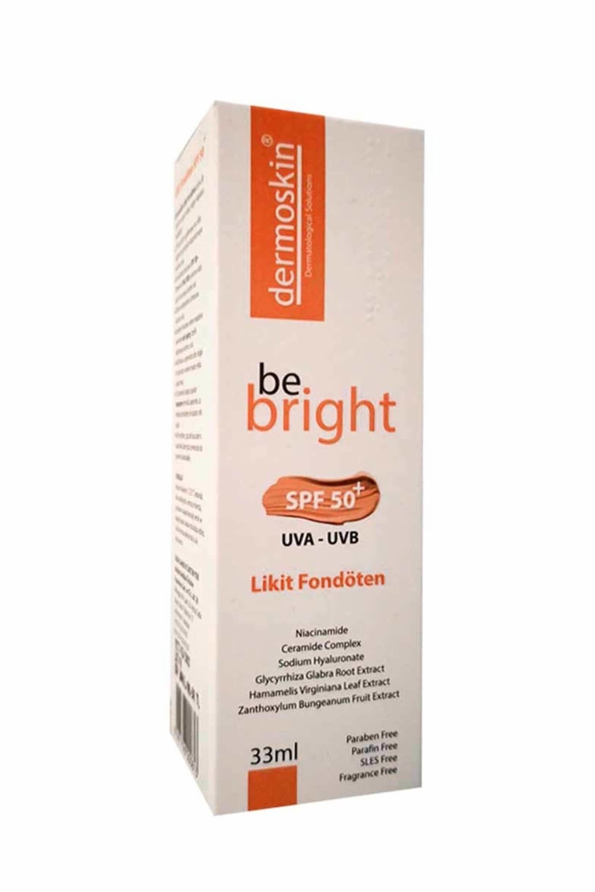 Dermoskin Be Bright SPF50+ Likid Light Fondöten 33 ml