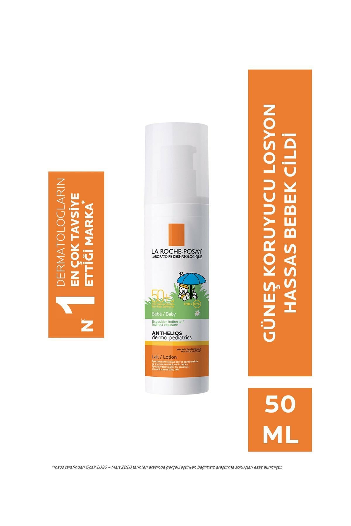 La Roche Posay Anthelios Xl Dermo-pediatrics Bebe Lotion Spf50+ 50 Ml