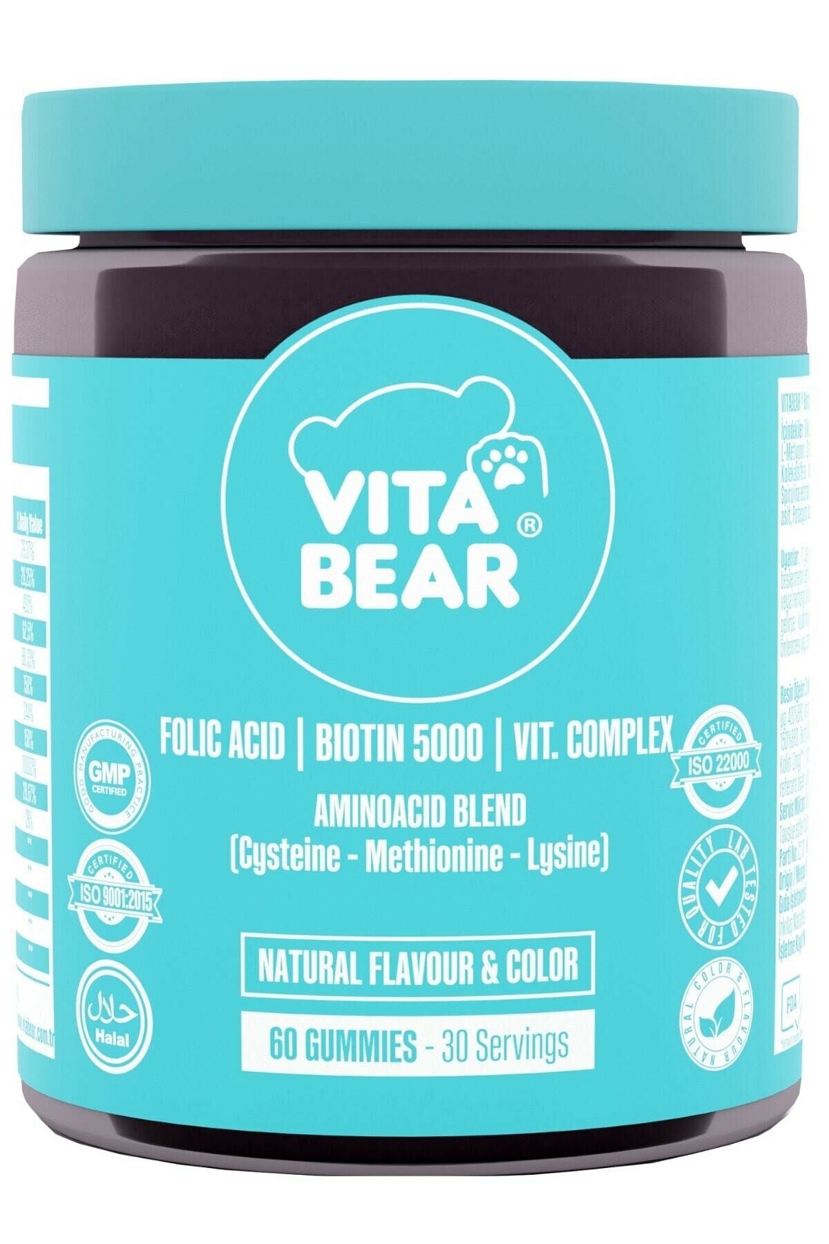 Vita Bear Strong Hair Gummy Vitamin 60'lı