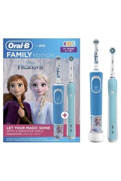 Oral-B Frozen II + Pro 1 700 Şarjlı Diş Fırçası Aile Paketi