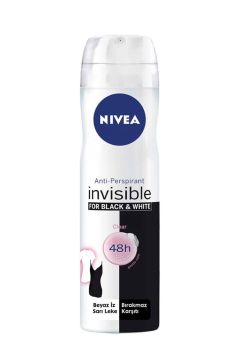 Nivea Invisible for Black & White Deodorant (Clear) 150 ml
