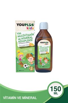 Youplus Kids VM Multivitamin ve Mineral Kompleksi 150 ml