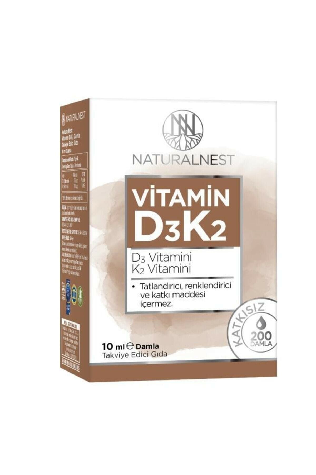 Naturalnest Vitamin D3 K2 Damla 10 ml