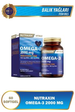 Nutraxin Omega-3 2000 mg 60 Kapsül