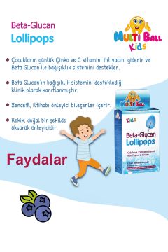 Multiball Kids Beta Glucan Lollipops 5'li