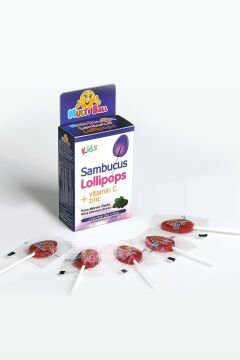 Multiball Kids Sambucus Lollipops Vitamin C Çinko Bitki Özlü Lollipop 5'li