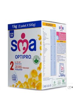 SMA 2 Optipro Probiyotik 6-12 Ay Bebek Sütü 1000 gr